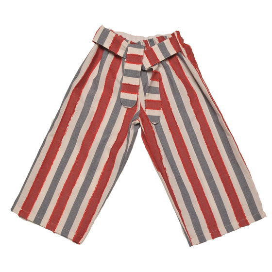 PALAZZO RED STRIPED PANTS